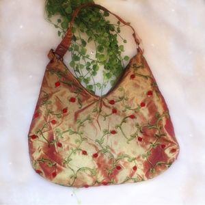 ***SOLD*** Fairycore Rosebud Embroidery Bag